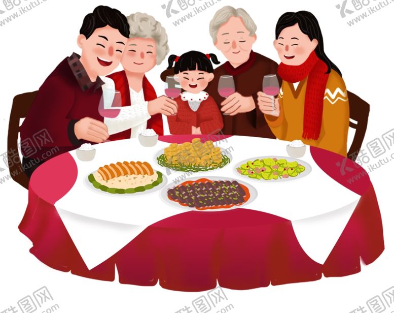 编号：82488204172046438047【酷图网】源文件下载-年夜饭