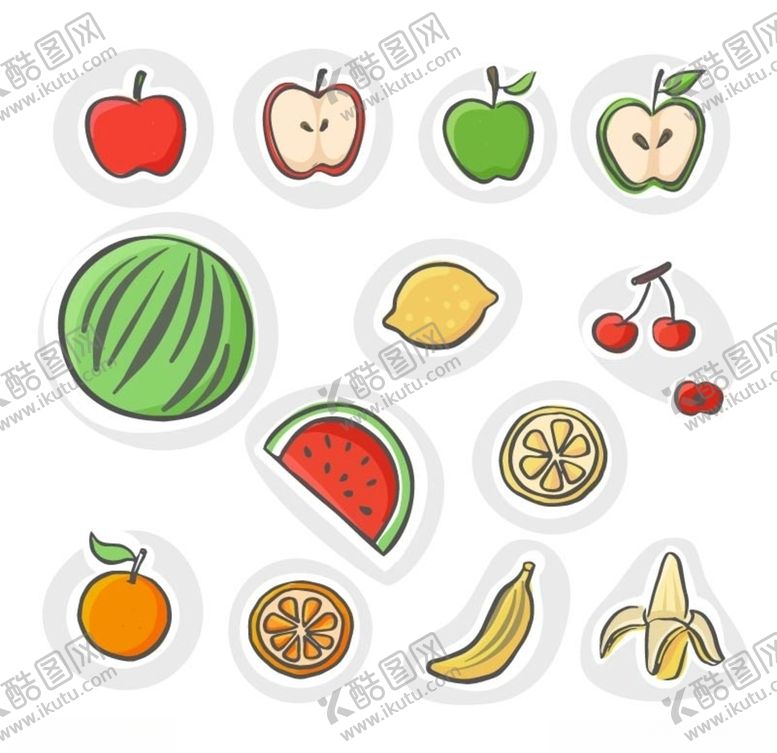 编号：95297111012051492857【酷图网】源文件下载-矢量水果
