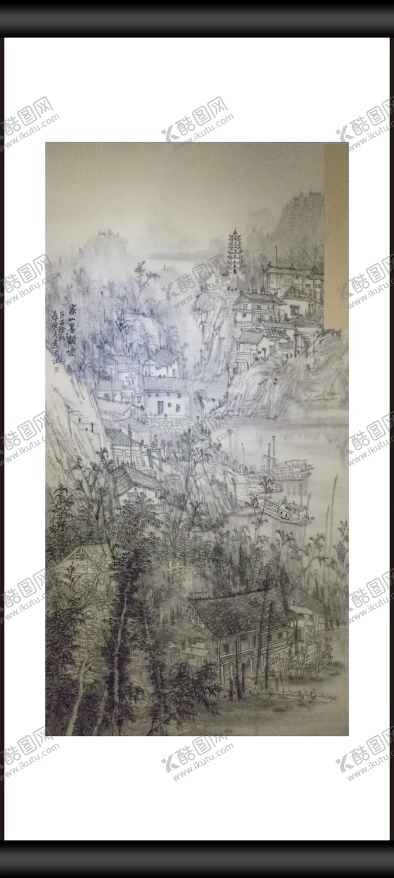 编号：45009606281612356806【酷图网】源文件下载-家山墨韵图