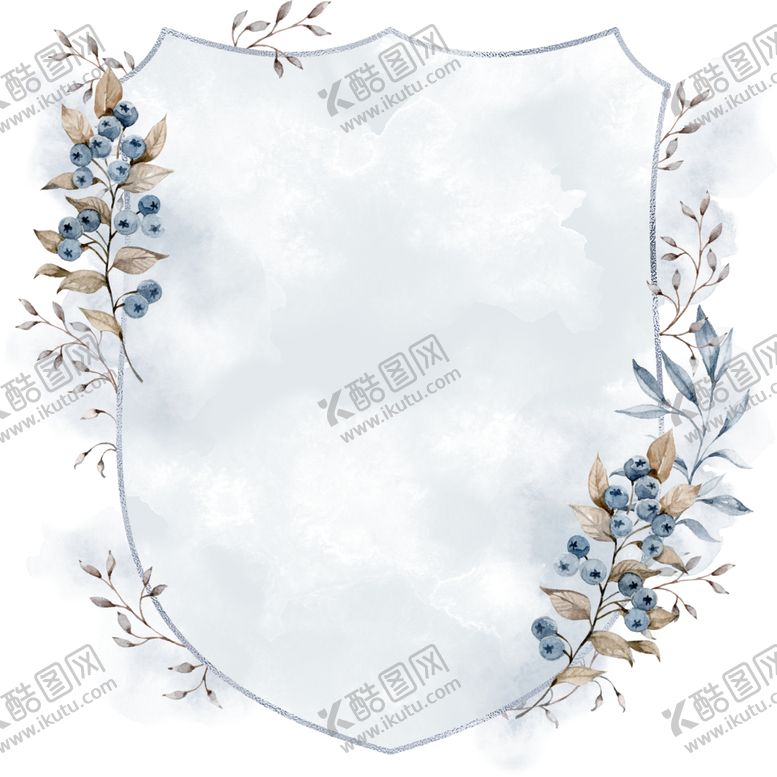 编号：35016109162026202086【酷图网】源文件下载-水彩绘画花朵树枝装饰