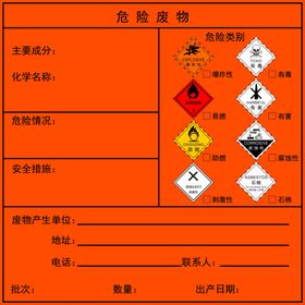 危险废物标牌