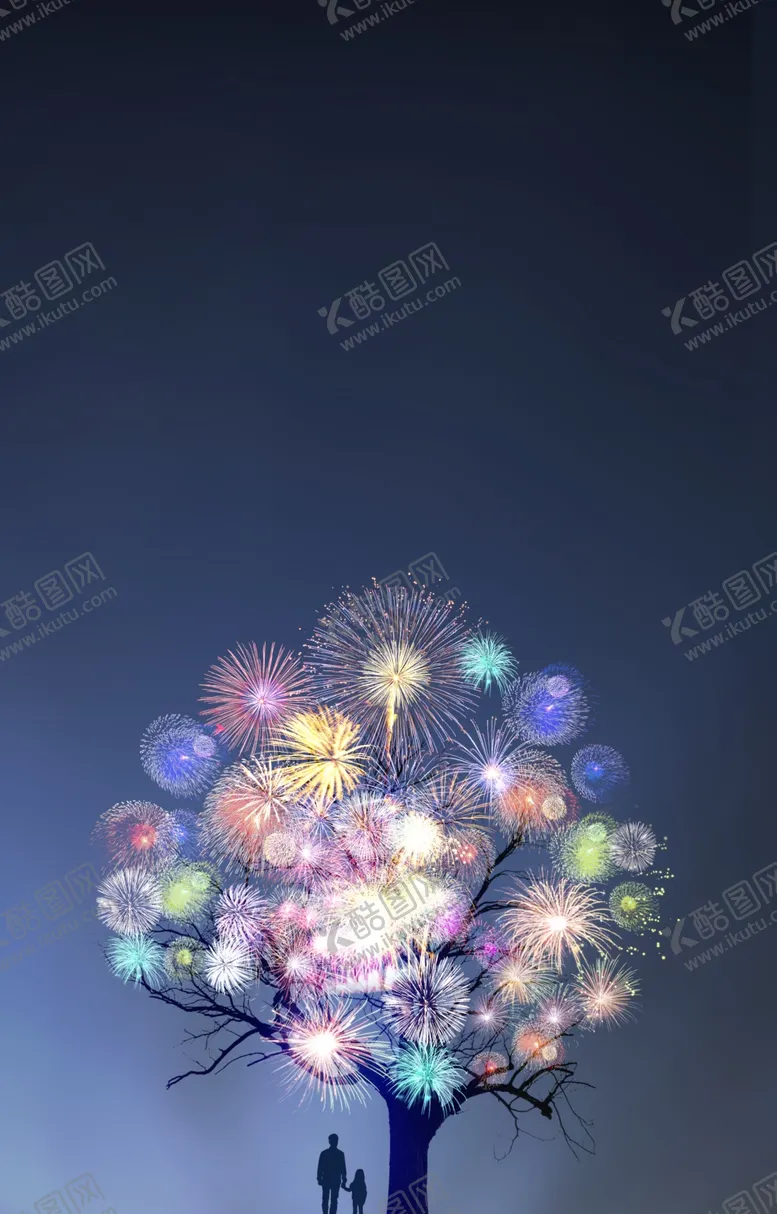 编号：58815310181833107847【酷图网】源文件下载-绚丽烟花城市夜景