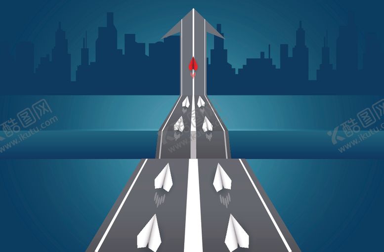 编号：74410310070502415638【酷图网】源文件下载-纸飞机概念