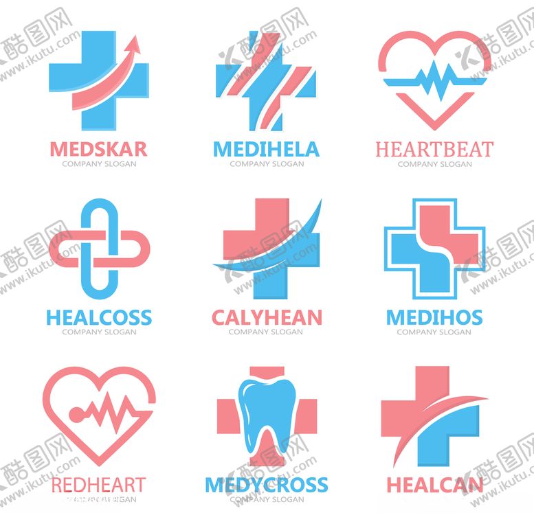 编号：56647509200546127165【酷图网】源文件下载-医疗logo