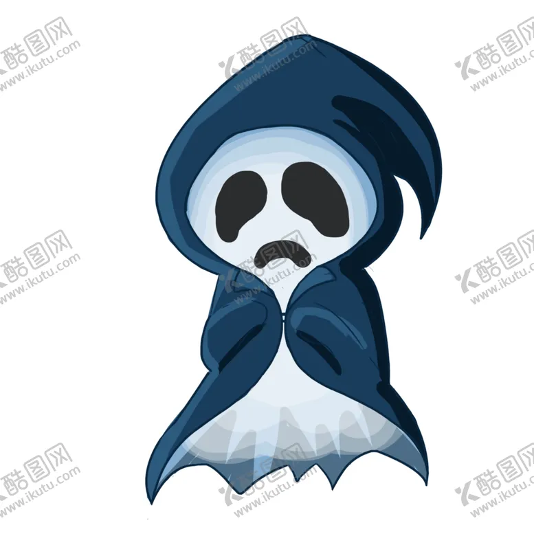 编号：55204006161057438096【酷图网】源文件下载-白色吓人幽灵