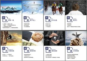企业文化展板共赢团队公司