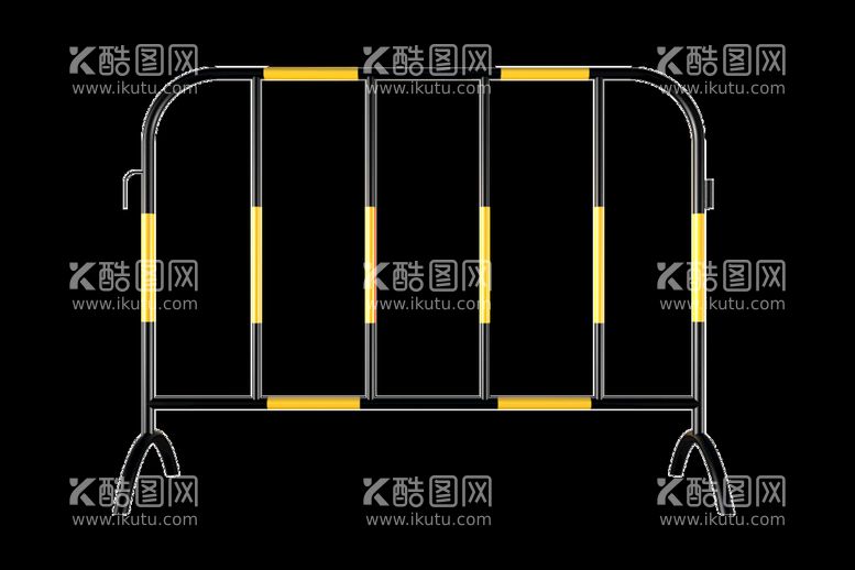 编号：61795009161733467301【酷图网】源文件下载-免抠铁马施工隔离分流护栏素材