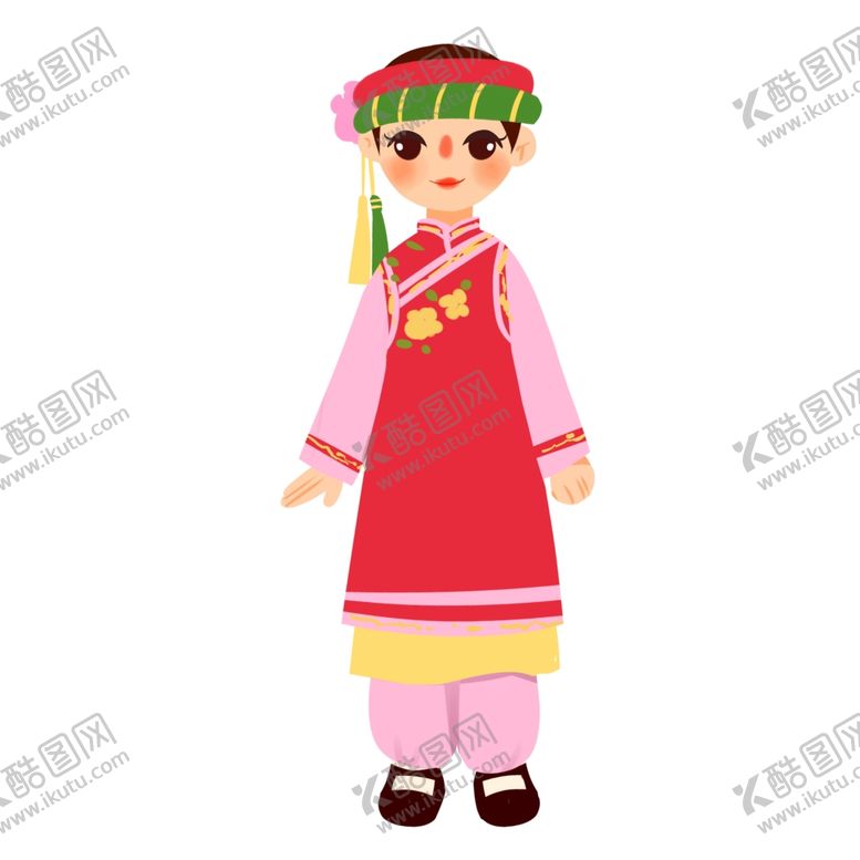编号：85546901271258462634【酷图网】源文件下载-民族人物手绘