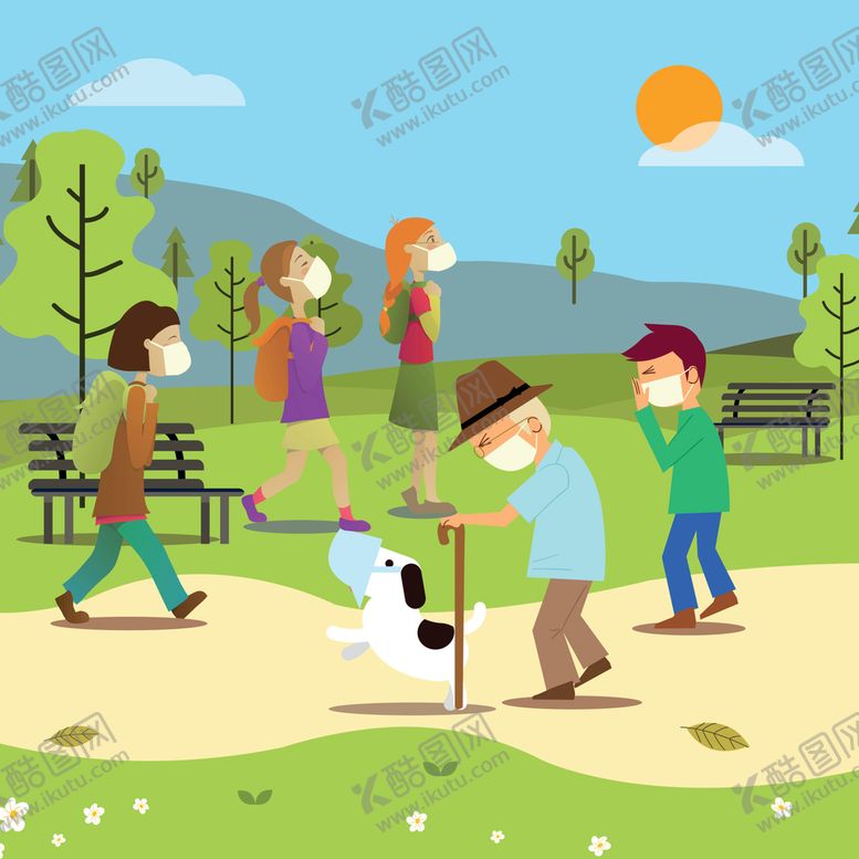 编号：22649010280508312622【酷图网】源文件下载-戴口罩的人