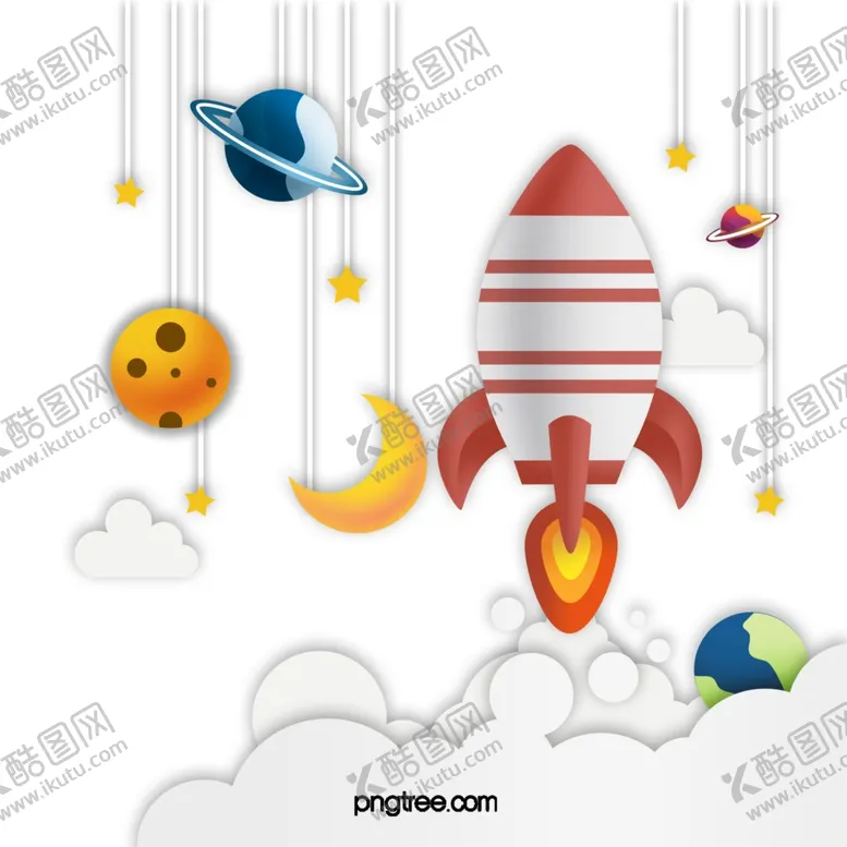 编号：12416404071810562163【酷图网】源文件下载-星球剪纸吊坠立体风格宇宙