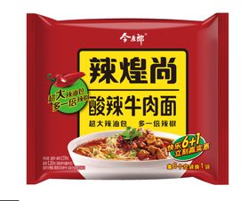 今麦郎辣煌尚酸辣牛肉面袋面