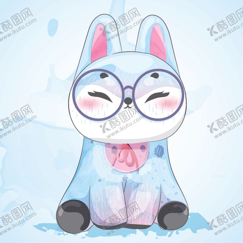 编号：54444910300436238616【酷图网】源文件下载-水彩卡通动物