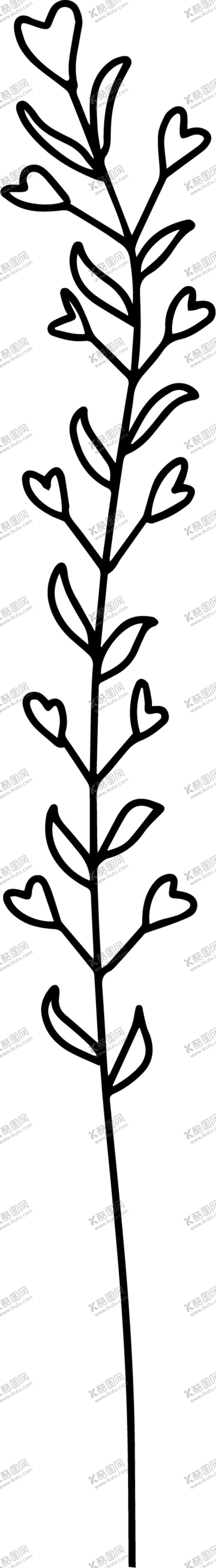 编号：88826104181059248970【酷图网】源文件下载-手绘花藤花纹