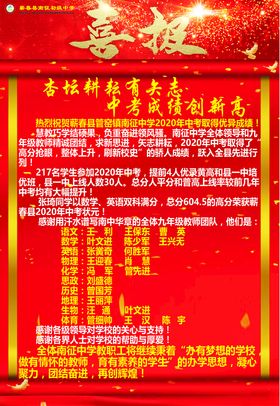 高才喜报