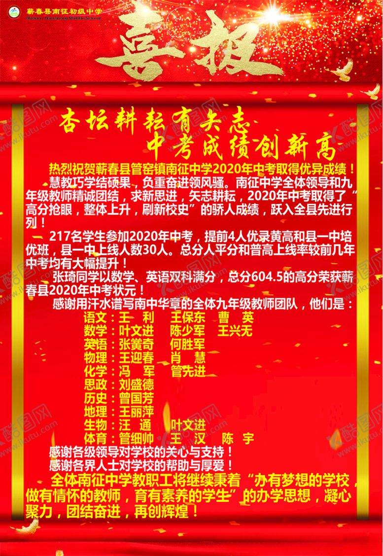 编号：60045210190635166581【酷图网】源文件下载-高才喜报