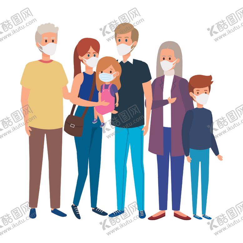 编号：59700509210558149666【酷图网】源文件下载-戴口罩的人物