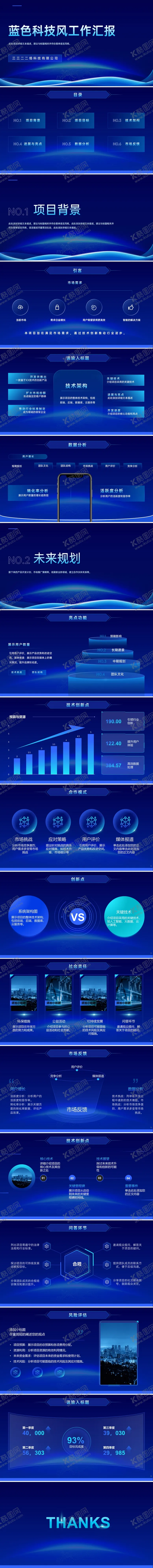 编号：65101612251400512528【酷图网】源文件下载-科技渐变简约工作汇报ppt