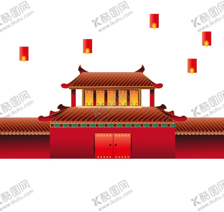 编号：96390606191145537660【酷图网】源文件下载-手绘古建筑