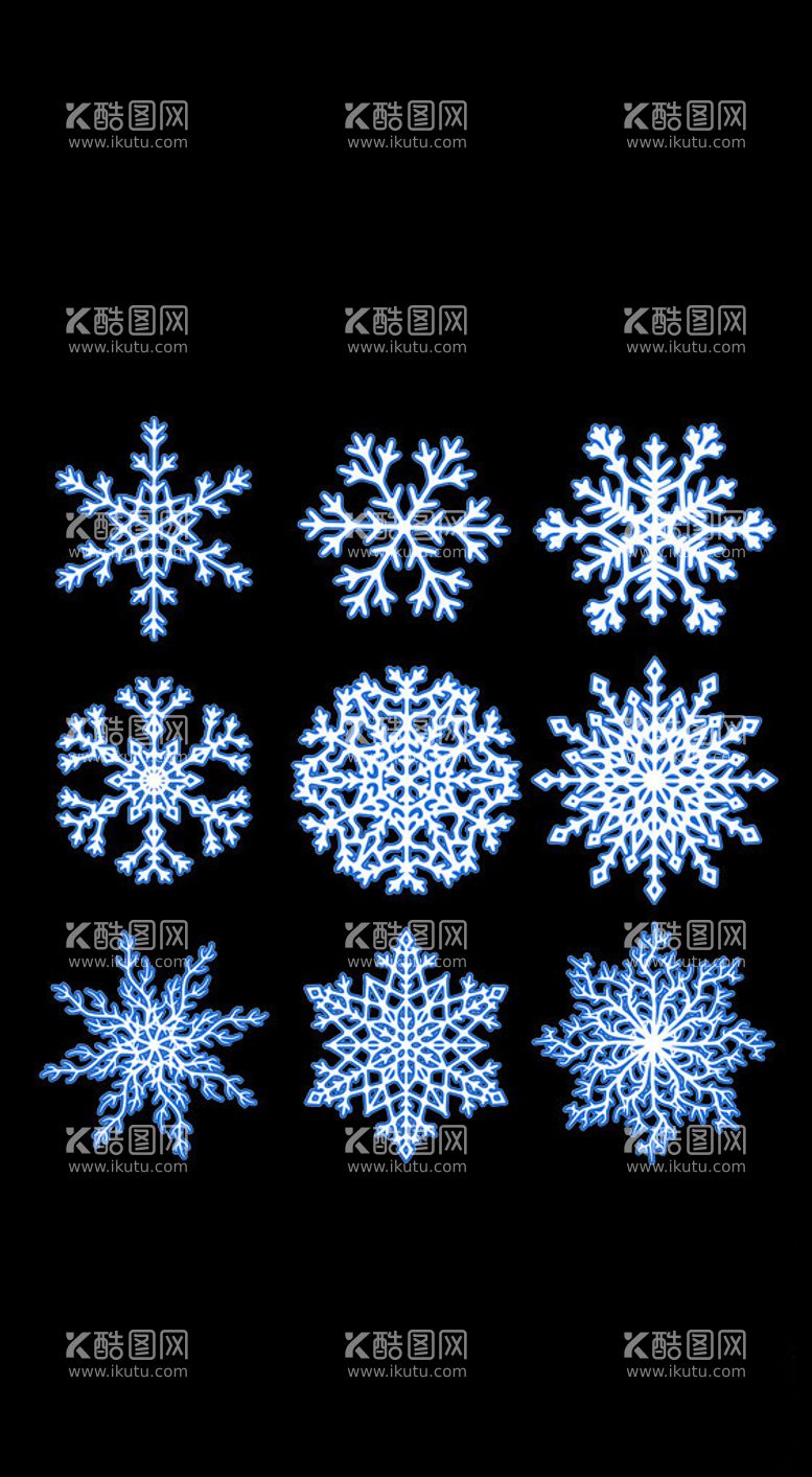 编号：97564612121807123023【酷图网】源文件下载-白色的雪花矢量图花纹