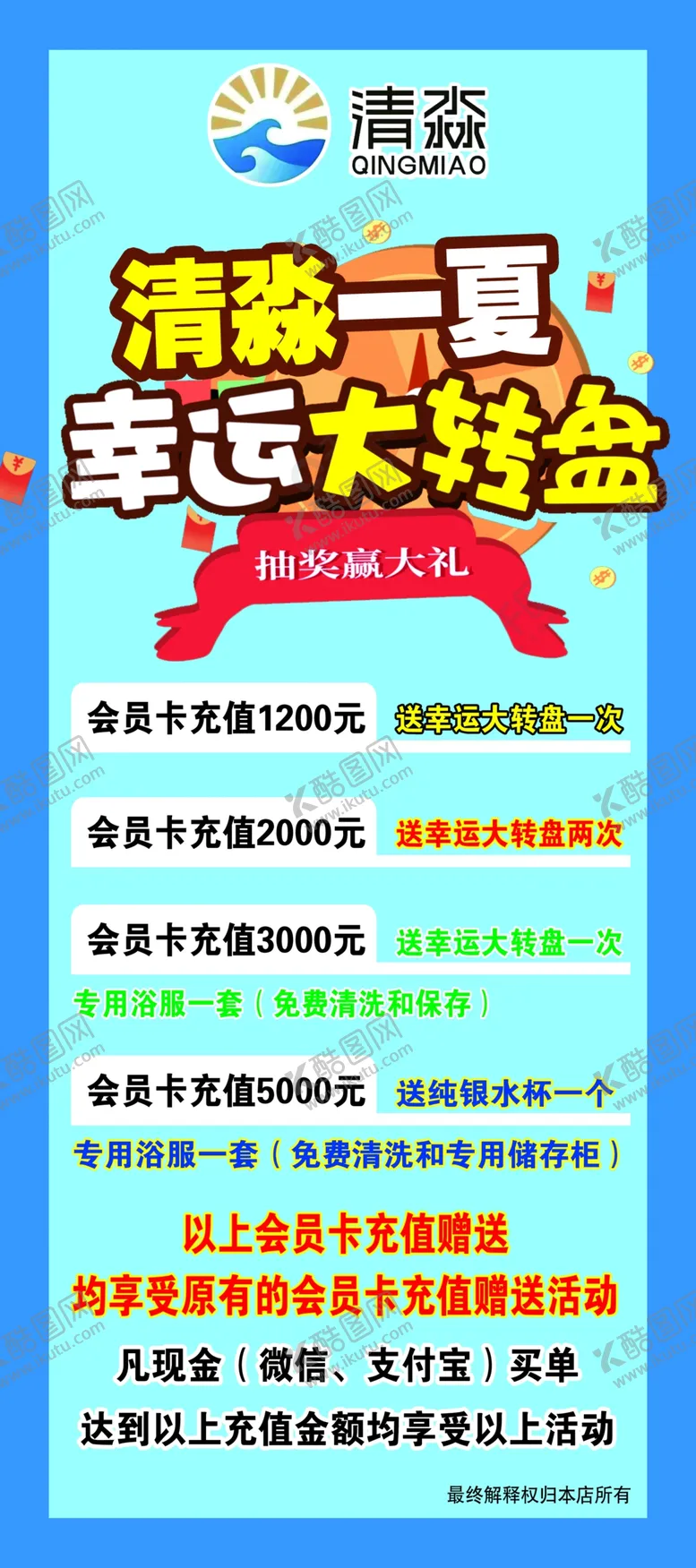 编号：55310202201050519883【酷图网】源文件下载-清淼一夏展架