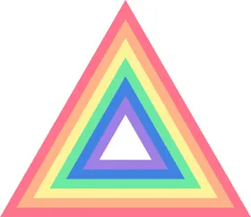 彩虹图案手绘卡通png免抠