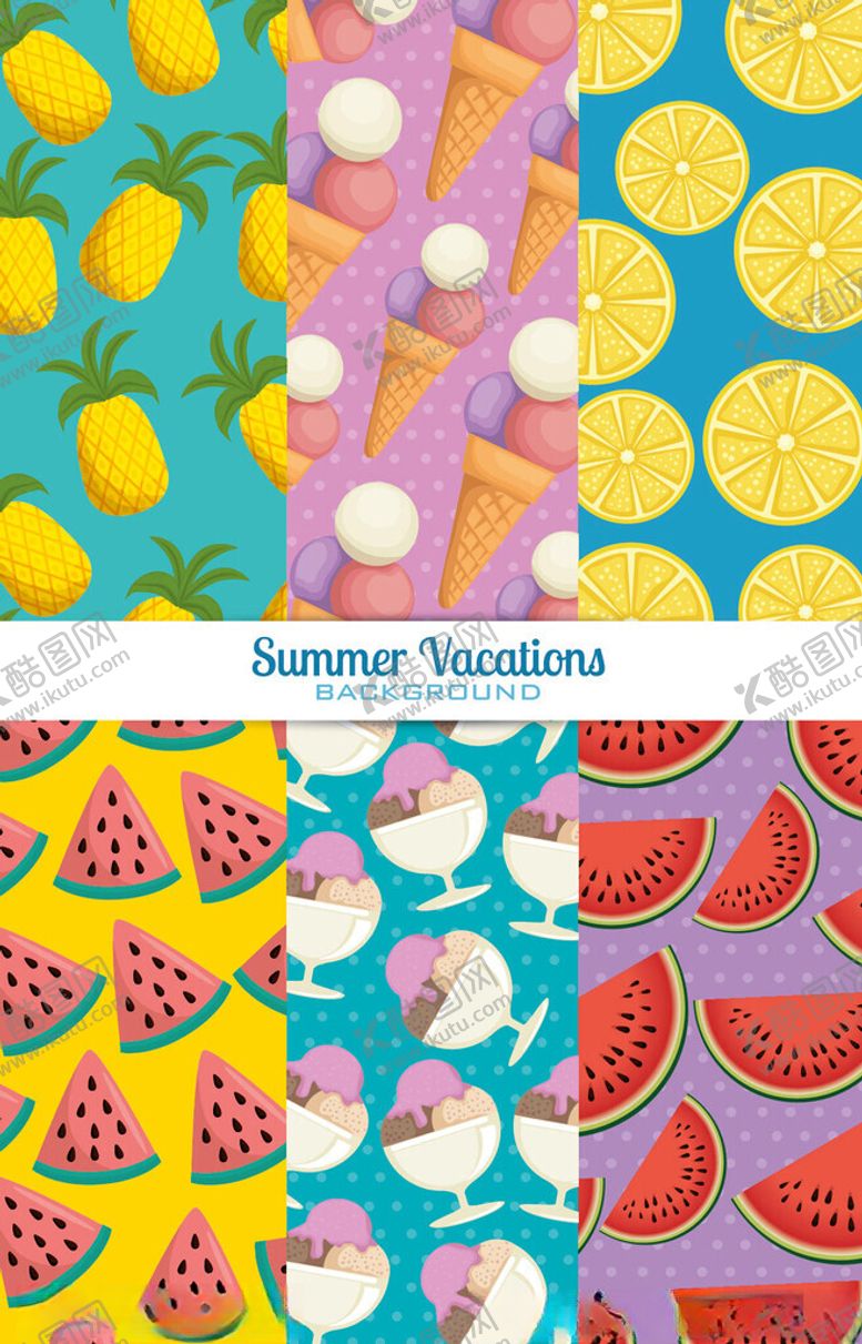 编号：88884011151723305722【酷图网】源文件下载-多彩水果图案背景设计