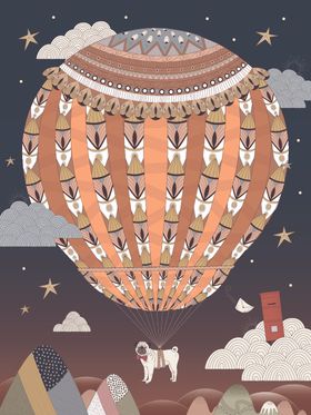 北欧卡通动物装饰画