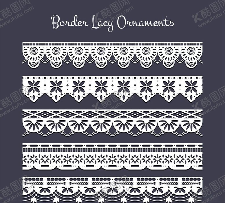 编号：60073010072059132773【酷图网】源文件下载-矢量蕾丝花边