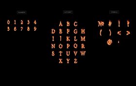 火焰数字