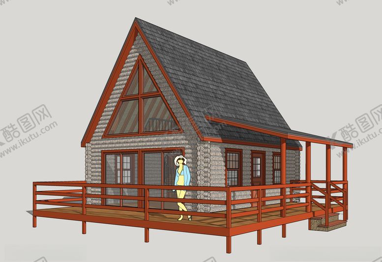 编号：74313309182230564407【酷图网】源文件下载-现代度假木屋