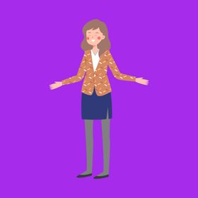 手绘女孩女人
