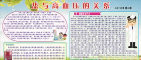 盐高血太健康宣传栏
