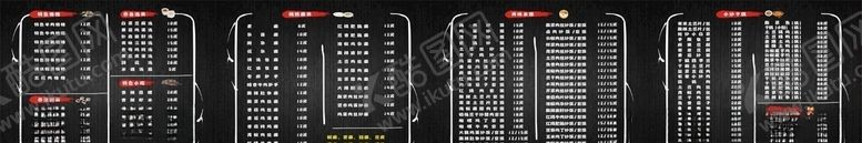 编号：26180009152230266334【酷图网】源文件下载-吧台菜单