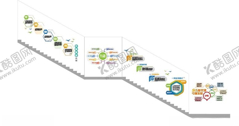编号：10554309112348233023【酷图网】源文件下载-楼梯文化墙
