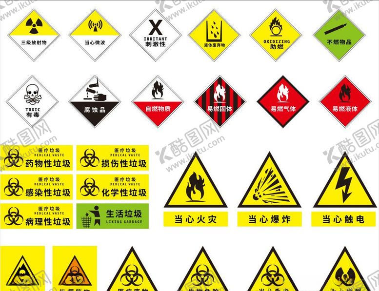 编号：61050005120846074167【酷图网】源文件下载-担心中毒警示牌