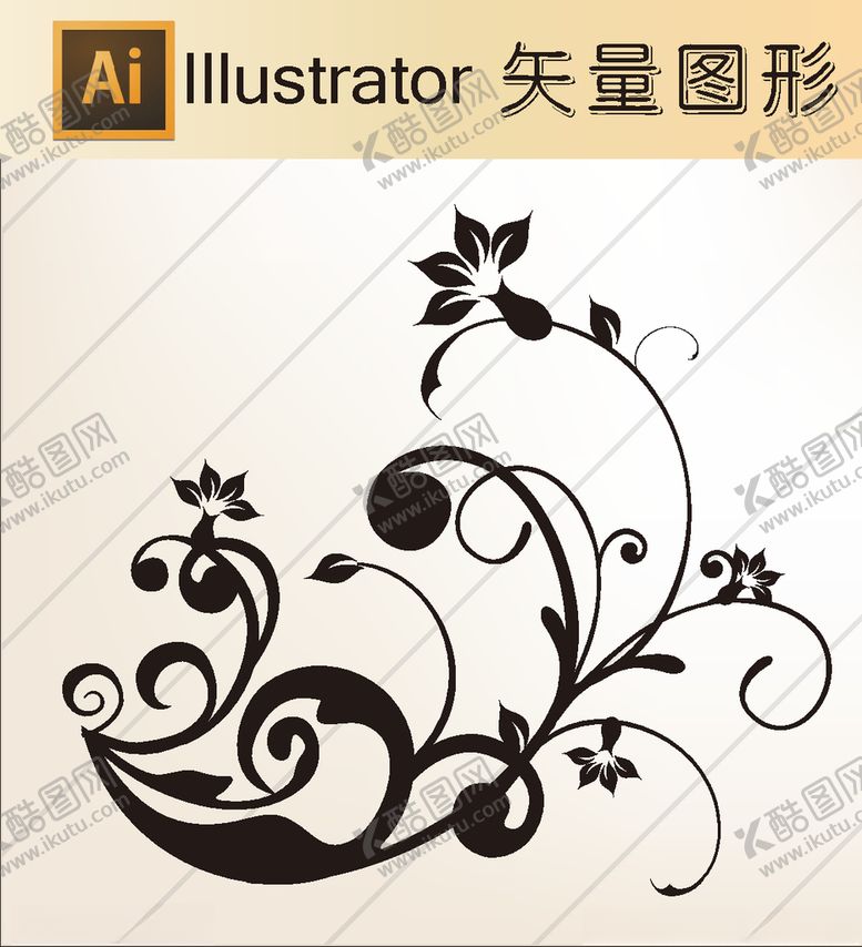编号：61124009300647123407【酷图网】源文件下载-花草剪纸动物剪纸简洁手绘