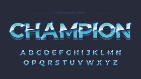 英文字母设计卡通体矢量体