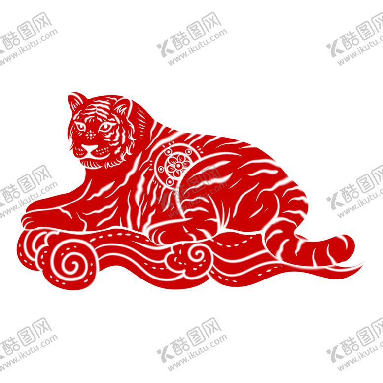 编号：19526402122255016975【酷图网】源文件下载- 虎年剪纸图片 
