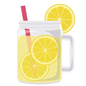 夏日冷饮矢量插画