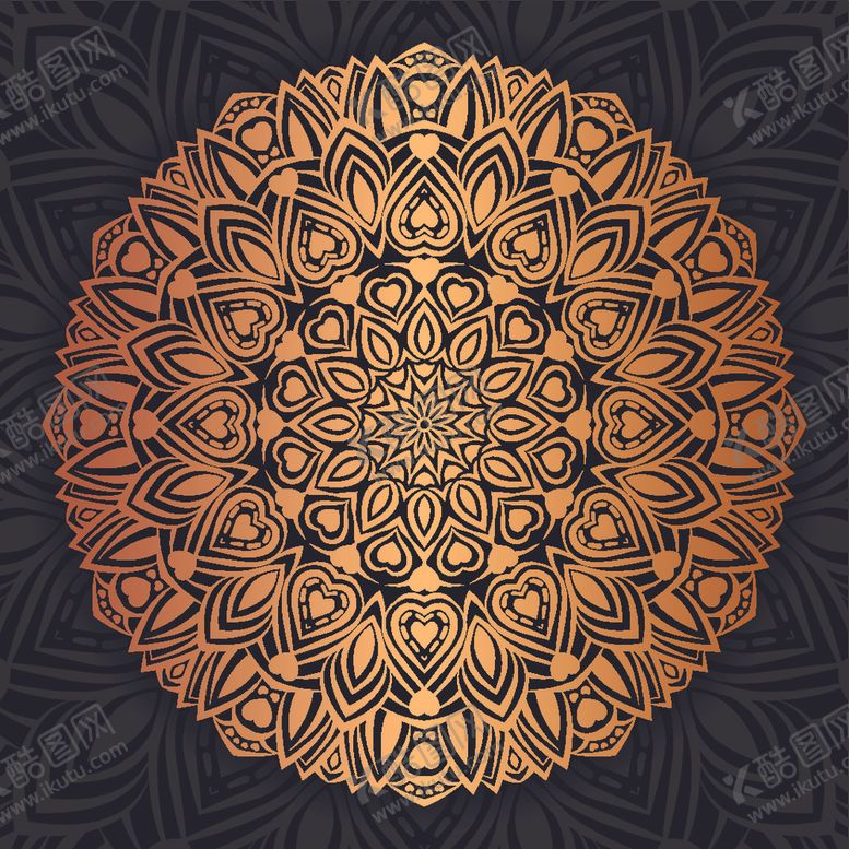 编号：17342910291622291920【酷图网】源文件下载-曼陀罗花纹
