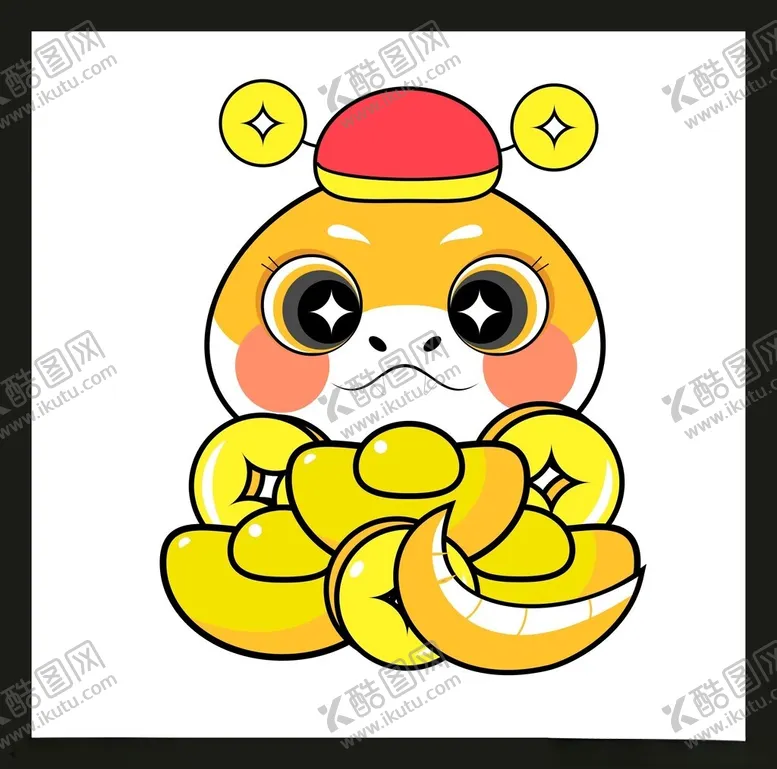编号：47969502240131503513【酷图网】源文件下载-手绘卡通小蛇