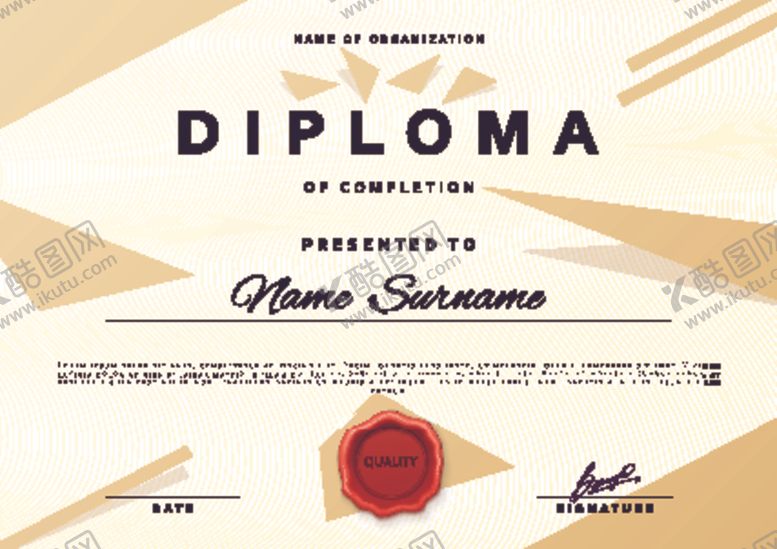 编号：68932910050030355697【酷图网】源文件下载-荣誉证书