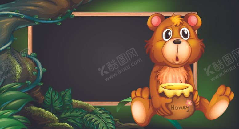 编号：61901810132355279248【酷图网】源文件下载-卡通熊插画