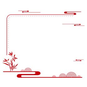 中国风红色流云