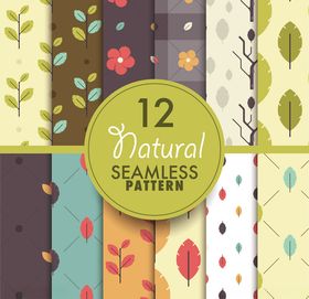 12款自然无缝图案集合