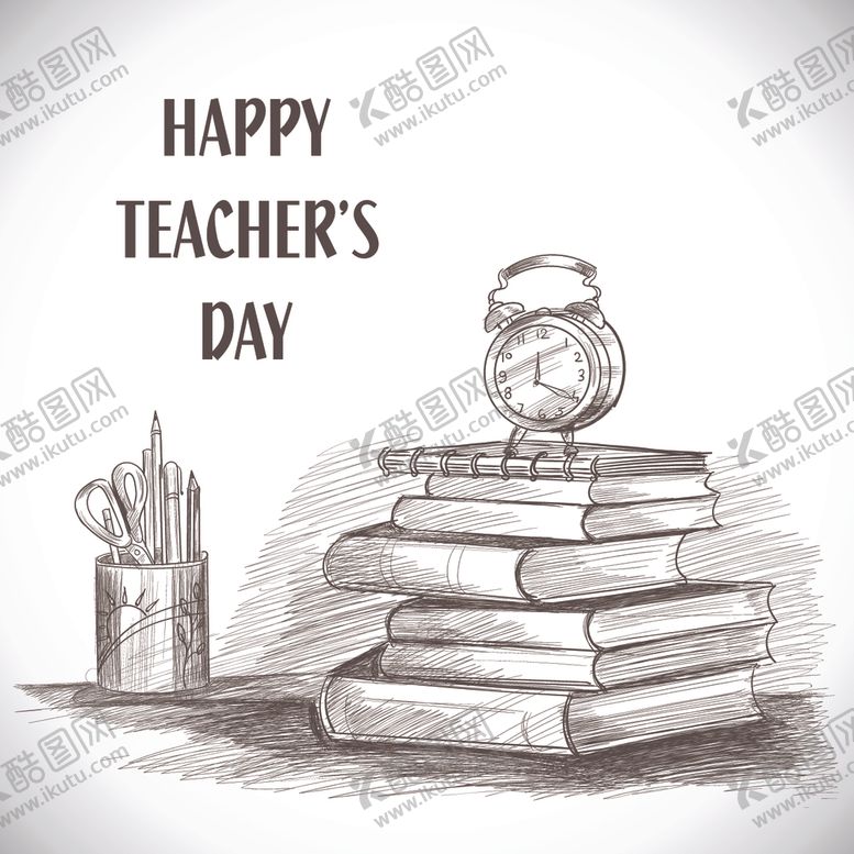 编号：10709709231912337990【酷图网】源文件下载-手绘教师节
