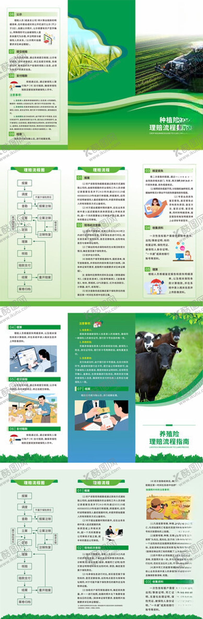 编号：95087204011322147123【酷图网】源文件下载-绿色三折页