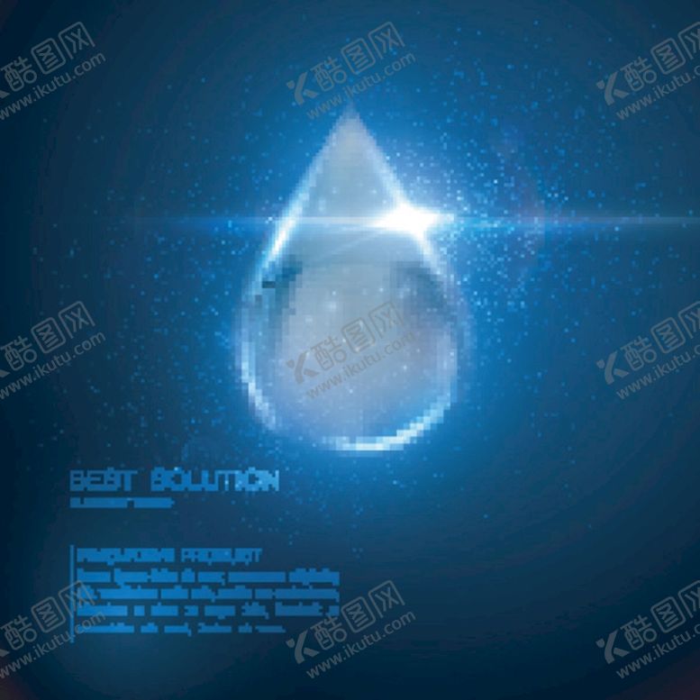 编号：37890609151055063198【酷图网】源文件下载-水滴光效背景