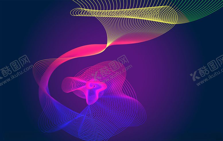 编号：87034306191402143858【酷图网】源文件下载-线条波浪背景