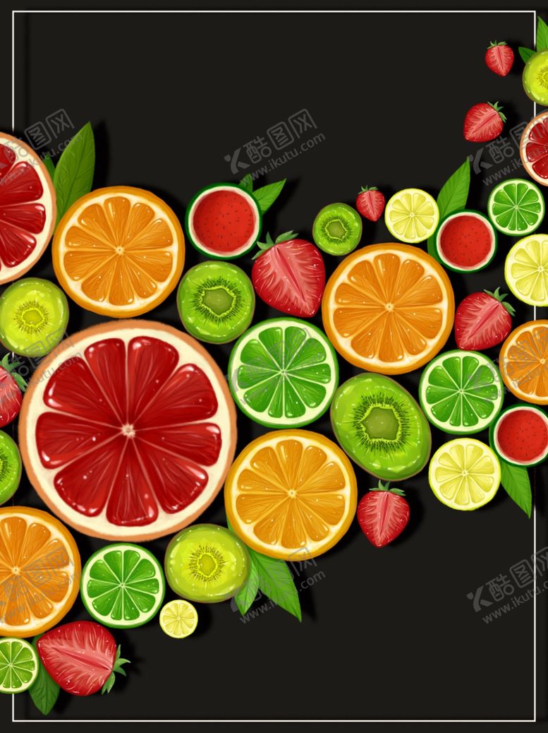 编号：76496309280810247420【酷图网】源文件下载-水果水果海报水果素材蔬菜